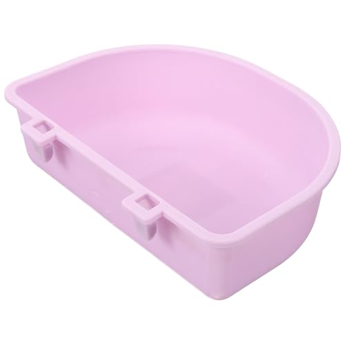 Happyyami Haustiernapf Spender Zwinger Verschütteter Hundenapf Futternäpfe für Haustiere Käfig plastikschälchen wasserschüssel Hundeleine katzenklo Katzennäpfe Schüsseln für Haustiere Violet von Happyyami