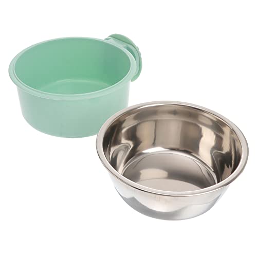 Happyyami Haustiernapf Wassernäpfe für Hunde ohne Verschütten hundehütte schüssel Katzennapf, langlebige, kühle Matte Hundefutter pet Water Bowl katzennäpfe Hundenapf Haustierbedarf Green von Happyyami