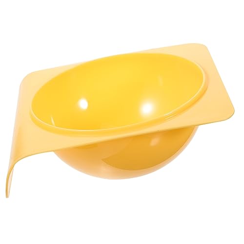 Happyyami Haustiernapf Welpennäpfe Für Zu Hause Einfacher Hundenapf Futterspender Für Welpen Wasserschale Lebensmittelbehälter Indoor Hundenapf Hundenapf Hundefutter Yellow Plastik von Happyyami