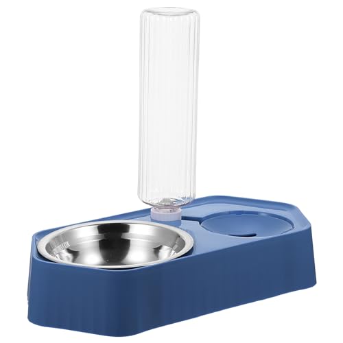 Happyyami Haustiernapf pet Feeder pet Water Bowl näpfe Katzen Futternapf für Haustiere Futterspender für Katzen einwegrasierer Fütterungswerkzeug Werkzeug zum Füttern von Haustieren pp Blue von Happyyami