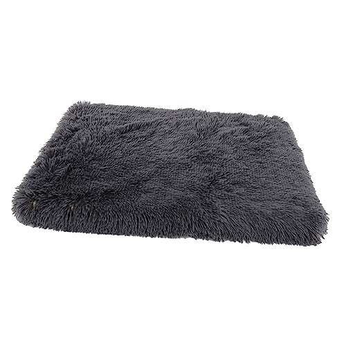 Happyyami Haustierstreu katzenbett pet Bed hundehölenbett Katzen bettchen Haustiercouch Dog beds Hundebett Welpenbett Haustierbett Hund Winterunterlage Haustier Hundekissen Flanell Dark Grey von Happyyami