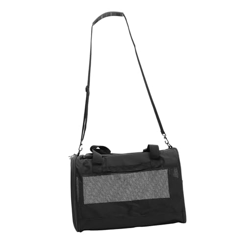 Happyyami Haustiertasche Reisetasche Für Katzen Reisetasche Für Hunde Heimtierbedarf Faltbare Transportbox Für Haustiere Atmungsaktive Welpentrage Tragbarer Hundekäfig Black Kation von Happyyami