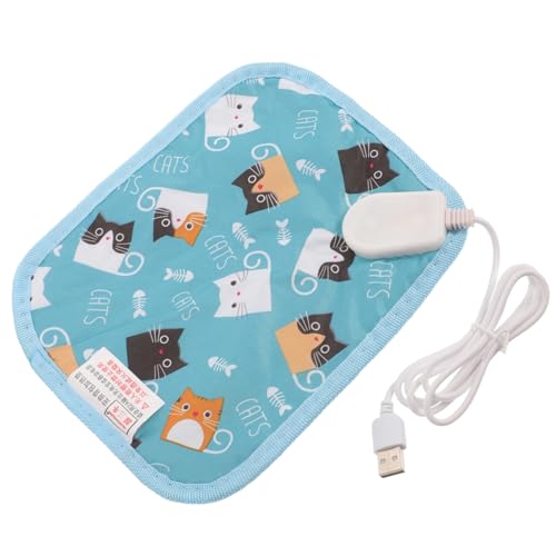 Happyyami Heizkissen Für Reptilien Wasser- Reptilien Wärmelampen Sitz Windel Schlange Hamsterkäfig Wurf Rennmaus PIPI-Pads Für Hunde Heizung Heizkissen Elektrisch Kühlung Polyester Sky-Blue von Happyyami