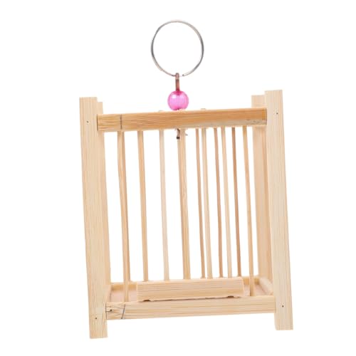 Happyyami Heuschreckenkäfig Kleiner Träger Bug-Catcher-viewer Heuschrecken Mit Käfig Mini-insektenträger Hängender Insektenkäfig Kollektorkäfig Kleiner Insektenkäfig Tierpfleger Bambus Khaki von Happyyami