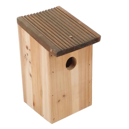 Happyyami Vogelhäuschen Vogelhaus Aus Massivem Outdoor Nistkasten Für Cockatiels Und Andere Vögel Ideal Für Garten Und Terrasse Dekorativer Nistplatz Für Wildvögel Vogelhaus Zum Bemalen von Happyyami