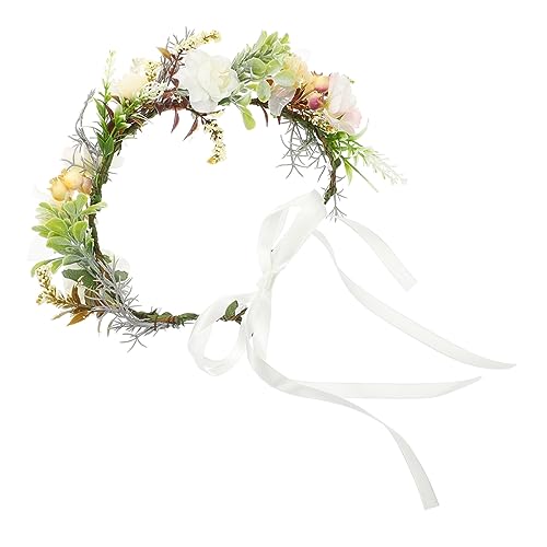 Happyyami Hund Hochzeit Blumenhalsband Hundehalsband zur Hochzeit Haustier-Foto-Requisite Blumen-Hundehalsband-Dekor Boho-Dekorationen zartes Hundehalsband schönes Katzenhalsband Stoff von Happyyami