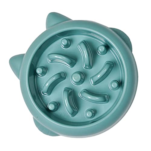 Happyyami Hund Reis schüssel Welpenspielzeug Haustier-Puzzle-Schüssel Hundepuzzle langsame Fütterung plastikschälchen pet Bowl Puzzle-Futterspender für Hunde Slow Bowl Feeder für Hunde Green von Happyyami