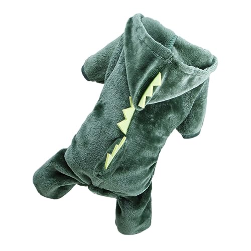 Happyyami Hunde-Dinosaurier-Kleidung Halloween-Kostüme für Hunde große hundepullover Winter hundemantel Tier kostüme Dinosaur Costume Hunde-Dinosaurier-Kostüm Haustierkleidung Korallenvlies von Happyyami