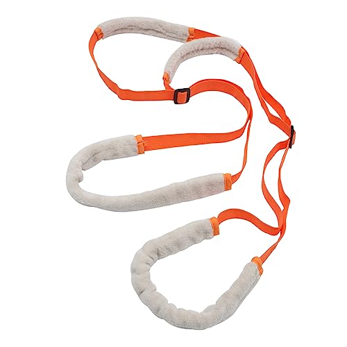 Happyyami Hunde-Hilfsgürtel hundepflege Hunde Pflege Hundeausbildung Hunde Accessories gehendes Haustier Trainingsleine Trainingsgürtel hintere Stützhilfe für Haustiere Korallenvlies Orange von Happyyami