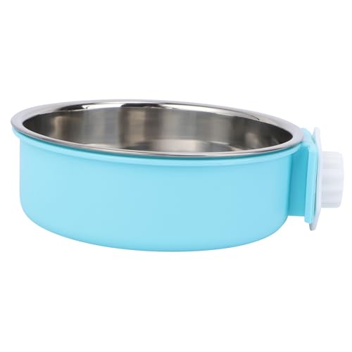 Happyyami Hundefutter Käfig Spender Luftdicht Haustier Kiste Wasserschale Katzenfutter Wasserbrunnen Für Zimmerkatze Zwinger Hundespielzeug Wassernapf Für Katzen Katzennäpfe Züchten Blue von Happyyami