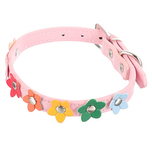 Happyyami Hundehalsband Für Große Hunde Hundehalsbandkette Halskette Für Hundehalsbänder Für Welpen Hundehalsbänder Für Mittelgroße Hunde Halsband Für Hunde Für Hunde Groß Haustier Rosa Pu von Happyyami