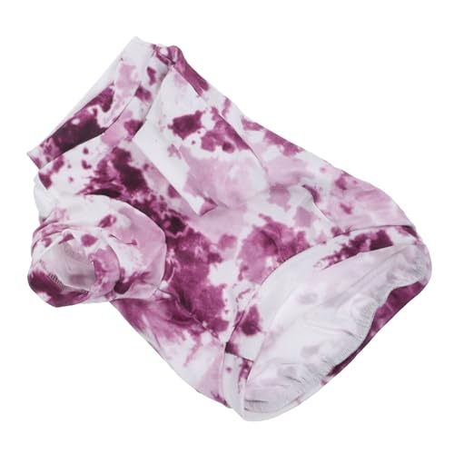 Happyyami Hundekleidung Windeln Haustier Puffer Mäntel hundebekleidung Dog Clothes Dog Hoodie hundekleider Katzen Kleidung Sommer-Welpen-Shirt verschleißfestes Welpenshirt Polyester Rosy von Happyyami