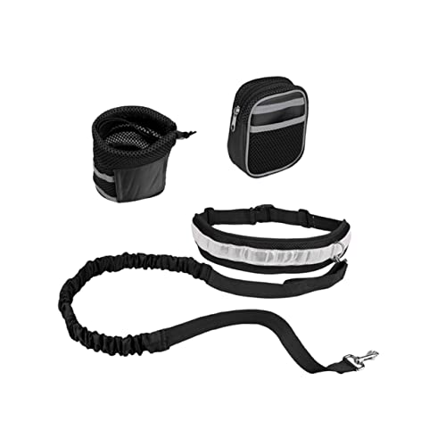 Happyyami Hundeleine Haustier Laufgürtel Für Hunde Welpe Hund Läuft Sportanzug Black von Happyyami