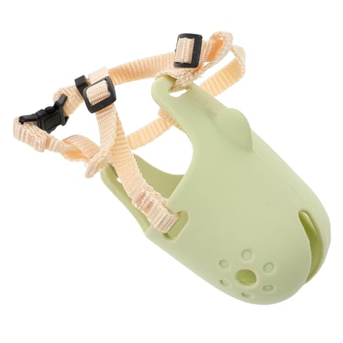 Happyyami Hundemaulkorb Hund Süßer Maulkorb Maulkörbe Für Hunde Maulkorb Für Hunde Und Katzen Käfigschutz Für Haustiere Korbmaulkorb Für Hunde Hundekäfig- Hundemaske Light Green Pp von Happyyami