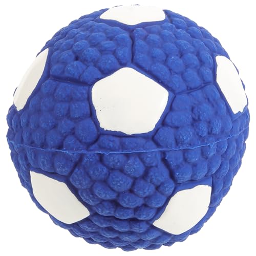 Happyyami Hundespielzeugball Bälle Für Haustierhunde Kauer Quietschender Hund Hundebälle Klein Hündchen Quietschende Bälle Für Kleine Hunde Welpe Hunde Quietschender Ball Blue Gummi von Happyyami