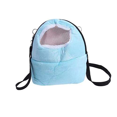 Happyyami Hundeträger Reisetaschen Reise-Einkaufstasche Vogeltragerucksack Kleintiertransporter Hamster transportbox Hamstertransportbox Reisetasche für Hunde Tragetasche für Haustiere Blue von Happyyami