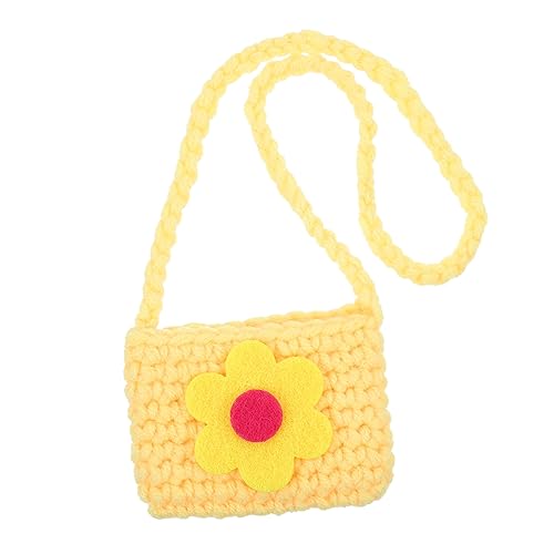 Happyyami Kaninchen Rucksack Mini-hasentasche Welpen Rucksack Haustierkleid Mini- Hundetransporter Für Kleine Hunde, Rucksack Mini-Beutel Hasen- Mini-haustiertasche Garn Yellow von Happyyami