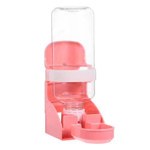 Happyyami Kaninchentrinker Wasserflasche für Haustierkäfige Hamster-Wasserflasche Nager Trinkflasche hasentrinkflaschen Futterautomat für Haustierkäfige Futterautomat für Hamster pp Rosa von Happyyami