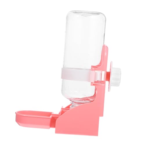 Happyyami Kaninchentrinker meerschweinchen wasserspender Kleiner Wasserspender für Hunde Nager Trinkflasche hasentrinkflaschen wasserflasche Hase Wasserspender Hamsterhalter pp Rosa von Happyyami