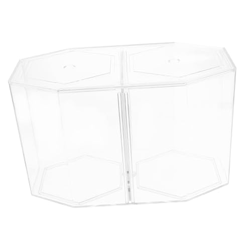 Happyyami Kasten Betta-Box automatisch isoliertes Fischbecken Türhaken Fischbecken mit Trennwand Teiler Fische züchten Fischzucht Versorgung mit Aquarien Aquarienversorgung Abs Transparent von Happyyami