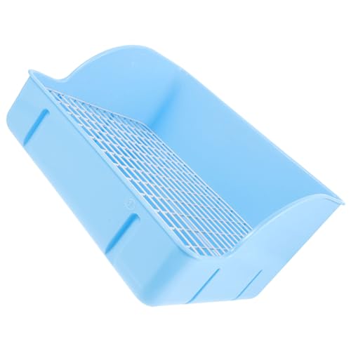 Happyyami Kasten Haustiertoilette Abdeckung Wurf Teppich Hydrant Wehe Kaninchen Unterwäsche Hundetoilette Für Den Innenbereich Bausatz Behandeln Toilette Abfallbehälter Heu Sky-Blue Plastik von Happyyami