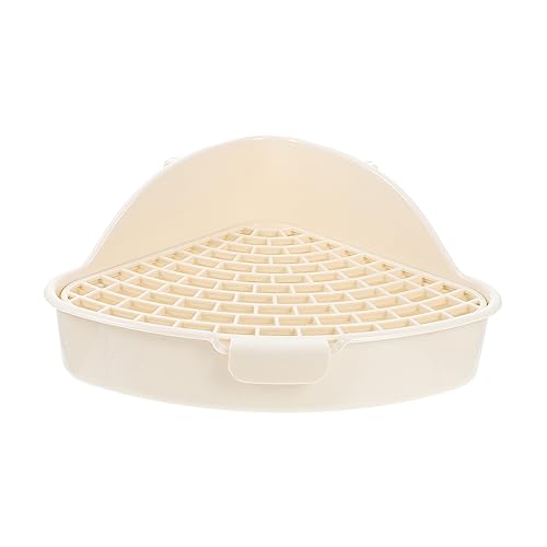 Happyyami Kasten Kaninchentoilette Frettchen Katzentoilette Einstreu für Hamster Kaninchenkäfig Haustier Anti-Fall-Häschen-Töpfchentrainer Hamster Töpfchentrainer kleine pp von Happyyami