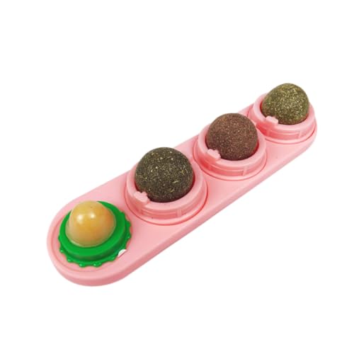 Happyyami Katze Katzenminze Spielzeug Katzenstockspielzeug Katze-Minz-Stick Niedlich Spielzeuge Katze Katzenminze Ball Katzenspielzeug Haustier Katze Snack Süssigkeit Rosa von Happyyami