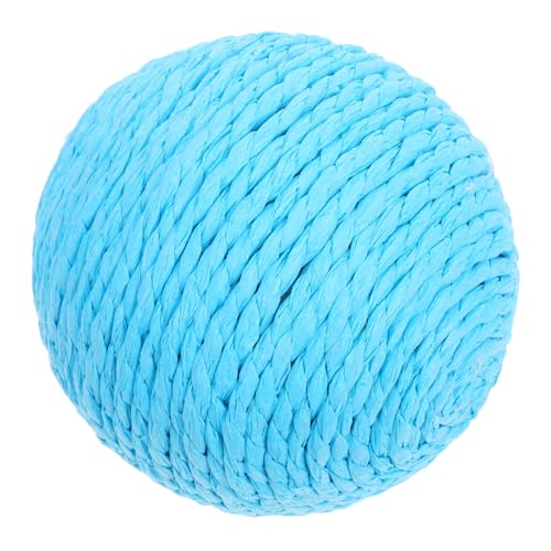 Happyyami Katze Sisalkugel Kratzball Für Katzen Kätzchen Bälle Katzenbälle Katzenplüschballspielzeug Ballspielzeug Für Kätzchen Spielzeugbälle Für Katzen Kätzchen Spielzeug Sky-Blue von Happyyami