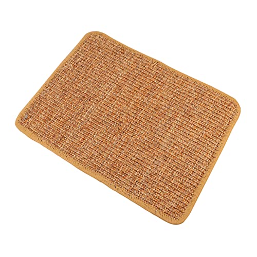 Happyyami Katze kratzmatte Katzenkratzer natürliche Teppiche Haustier Teppich Kätzchen Kratzmatte katzenkratzmatte kratzmatte für Katzen Kratzmatte für Haustiere Sofakissen Sisal Khaki von Happyyami