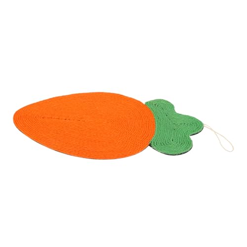 Happyyami Katze kratzmatte Kratz-Spielpad für Katzentraining Kätzchen Spielzeug Kratzteppich katzenkratzmatte kratzmatte für Katzen Katzenspielzeug für drinnen Sisal-Kratzunterlage Orange von Happyyami