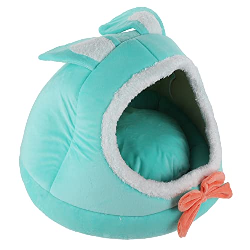 Happyyami Katzenbett kuschelbett haustierbett Hundehütte drinnen zusammenklappbares Indoor-Hundehaus Zelte Zwinger winterliches hundebett Heimtierbett Falten Kätzchenstreu Haustierzubehör von Happyyami