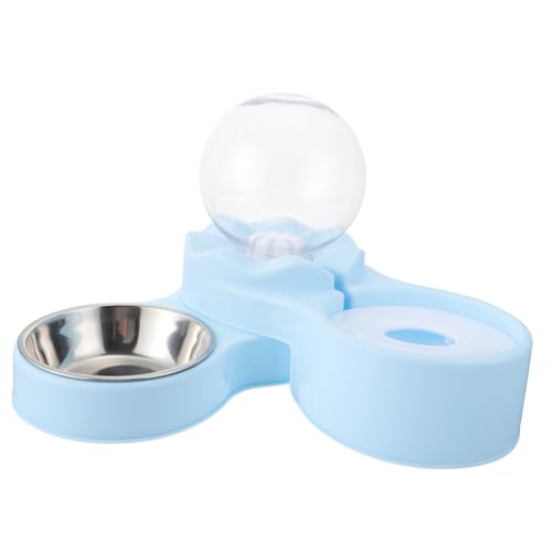 Happyyami Automatischer Katzenfutter Und Wasserspender Mit Edelstahlschalen Ideal Für Katzen Und Kleine Haustiere Sorgt Für Frisches Wasser Und Snacks Jederzeit Verfügbar von Happyyami