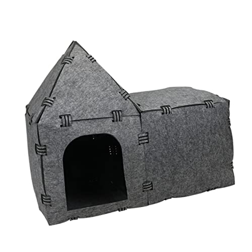 Happyyami Katzennest katzenzelt cat Tent Katzentunnel aus Filz Katze Katzenminze Spielzeug Spielzeuge Haustier Spielzeug Interaktives Spielzeug für Haustiere die Katze gefühlt Katze spielt von Happyyami