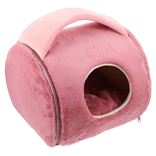 Happyyami Katzennest Haustier Tipi Katzenhöhlenbett Tierruheversorgung Haustiernestkissen Hundezelte Für Kleine Hunde Dealspet-zubehör Haustierbett Rot Baumwolle Winter von Happyyami