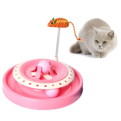 Happyyami Katzenspielzeug Spielzeug Für Kätzchen Katzen-vergnügungsteller Katze Gitarrengriffbrett Aufkleber Kratzer Katzenkratzbrett Weihnachten Katzenmatte Rosa von Happyyami