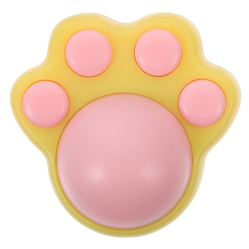 Happyyami Katzenspielzeug katzenball katzenfutter Spielzeug für Katzen katzenzubehör Spielzeug mit katzenminze Natürliches Katzenminze-Spielzeug Sicherheits-Katzenminze-Ball Abs Yellow von Happyyami