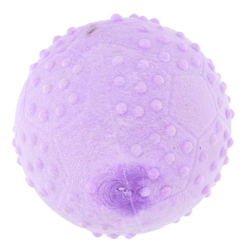 Happyyami Kauspielzeug für Haustiere Ball Chamäleon Beiß für Welpen interaktives Interactive Toys Hundespielzeug zum kleines hundespielzeug Gummi Violet von Happyyami