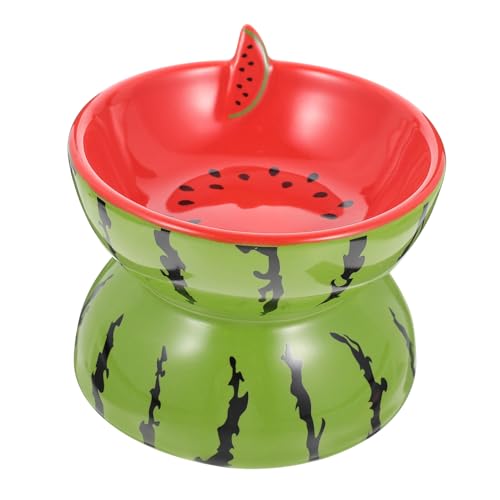 Happyyami Keramiknapf für Haustiere tatsächl pet Water Bowl Futterspender für Katzen Katzenfütterung Katzennäpfe katzenfutter Entzückender Musternapf für Haustiere bequemer Fressnapf füttern von Happyyami