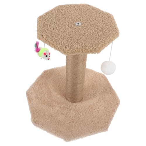 Happyyami Klettergerüst Für Katzen Kratzbäume Aus Sisal Anti-Katze Katzenhaus Für Den Innenbereich Kratzer Katze Kratzt Katzenstreu Katzenmöbel Katzenspielzeug Kätzchen-Accessoire Sisalsäule von Happyyami