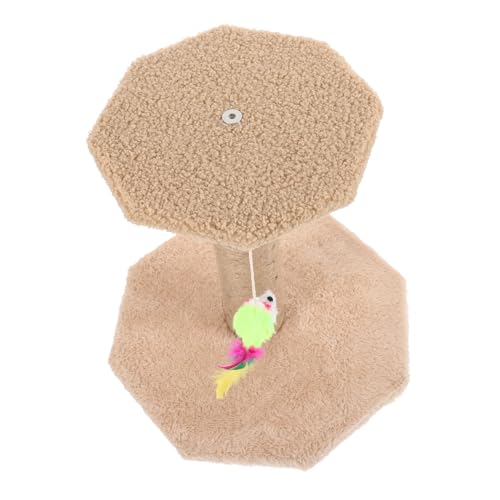 Happyyami Klettergerüst für Katzen Sisal-Kratzbaum für Katzen Kletterstange für Katzenkratzbrett pet Supplies Haustierzubehör verschleißfester Kratzbaum Katzenbaumturm für große Katzen klein von Happyyami