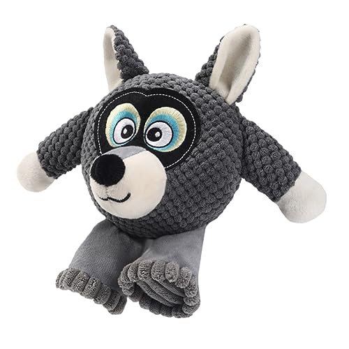 Happyyami Klingendes für Haustiere knete kauspielzeug chew Toy Dogs Toys Hundespielzeug im Freien Kauer verschleißfestes Hundespielzeug Welpenversorgung Plüsch Grey von Happyyami