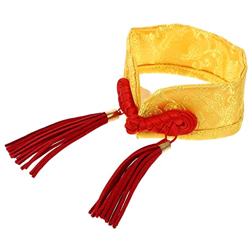 Happyyami Krawatte Hundezubehör Pinata Katzenhalsbänder Kostüm Rindenhalsband Katzenhalsband Mit Glocke Katzen-weihnachtsoutfit Katze Piñata Kette Welpenhalsband Smoking Bogen Acryl Yellow von Happyyami