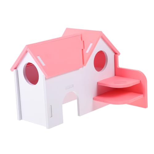 Happyyami Meerschweinchenhaus hamsterhaus Hamster Spielhaus für Hamster nagerhaus Hamsterwolle Meerschweinchen-Versteck- Hamsterversteck zartes Rattenhaus Hamsterhütte PVC von Happyyami