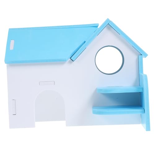 Happyyami Meerschweinchenheim hamsterhaus nagerhaus meerschweinchen versteck kleintierhaus Zubehör für Meerschweinchen Hamsterspielplatz entzückendes Rattenversteck kleines Rattenhaus PVC von Happyyami