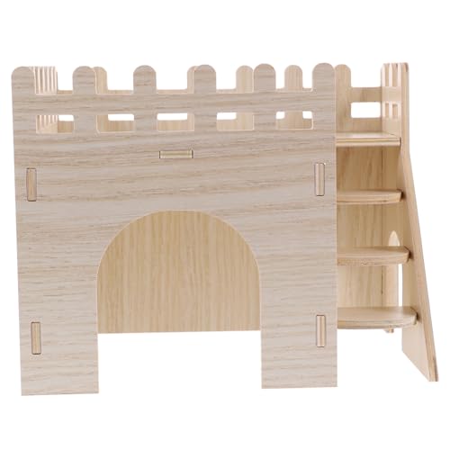 Happyyami Hamster Hideout Holz Leiter Klettern Leiter Spielzeug für Haustiere Sicher Nest von Happyyami