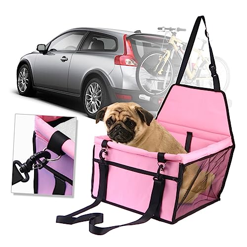 Happyyami Haustier-sicherheitssitz Autotasche Mesh Hund Katze Reiseträger Autositz Haustier Reisebett Verstellbare Leine von Happyyami