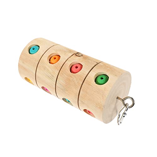 Happyyami Vogel Papagei Kauen Spielzeug Interaktive Holz Säule Puzzle Spielzeug Für Papageien Vogelkäfig Liefert von Happyyami