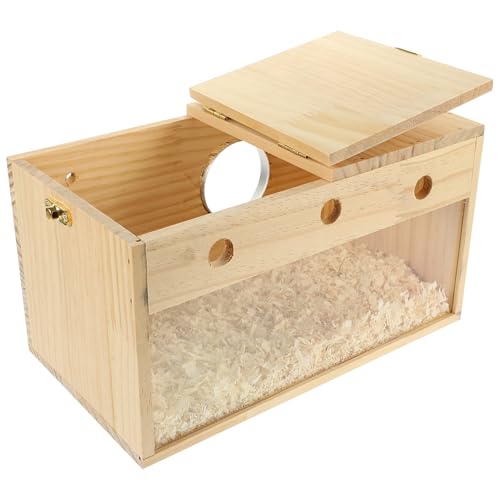 Happyyami Papagei Nistkasten Vogelhaus Holz Sittich Zubehör Vogelzucht Box Vogel Spielzeug für Sittiche von Happyyami