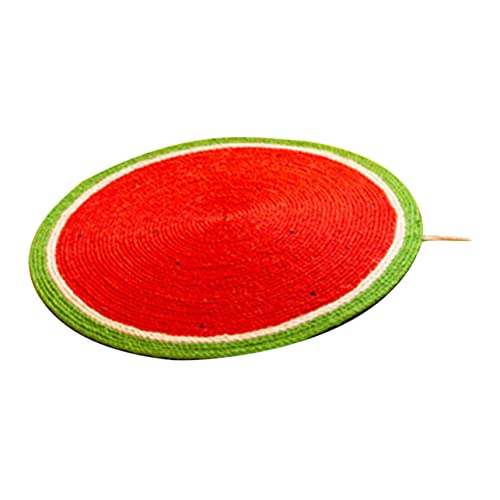 Happyyami Paw Pad Kratzbrett für Katzen sisal kratzbrett Katze kratzmatte Spielzeug zum Necken von Katzen Schleifpads für Katzenklauen Spielzeuge Katzenspielzeug Katzenauflagen aus Sisal rot von Happyyami