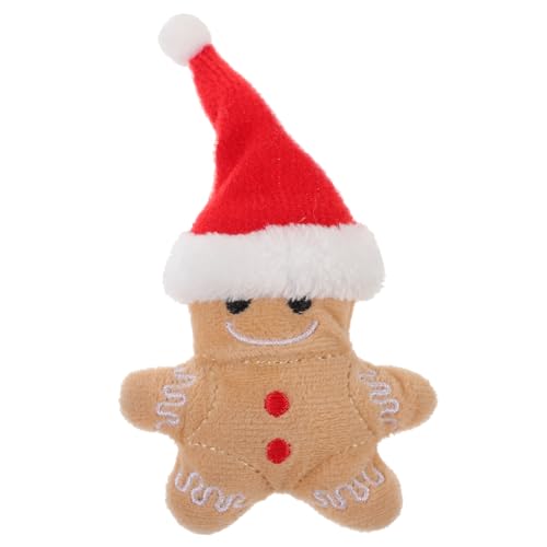 Happyyami Lebkuchen-katzenspielzeug Kätzchen-weihnachtskauspielzeug Weihnachtsplüschspielzeug Spielzeug Für Kätzchen Katzenspielzeug Kätzchenspielzeug von Happyyami